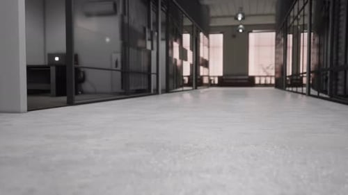 Interior of Modern Empty Office Building