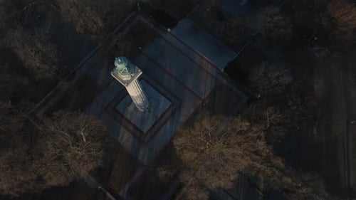 Aerial view of the Prison Ship Martyr's Monument