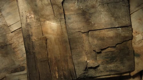 Close Up of Rough Brown Wooden Planks