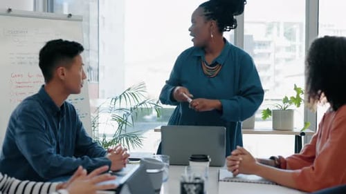 Business Team Having Strategy Meeting in Office