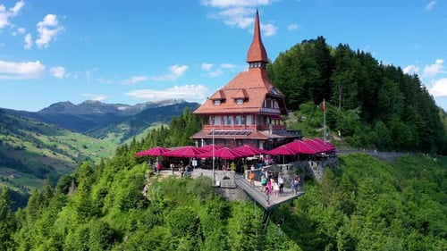Harder Kulm Switzerland Drone view