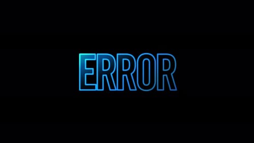 Error warning symbol loop concept