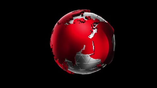 Animación 3D Globe Loop para News V7