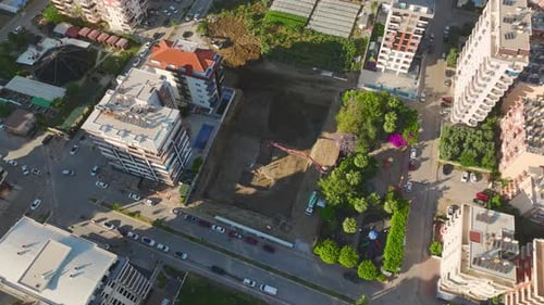 Imágenes aéreas del sitio de construcción de Foundation Prep