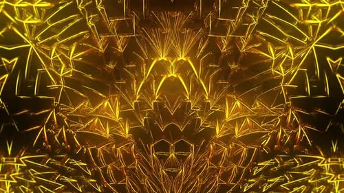 Glänzende Kanten aus Goldkristall