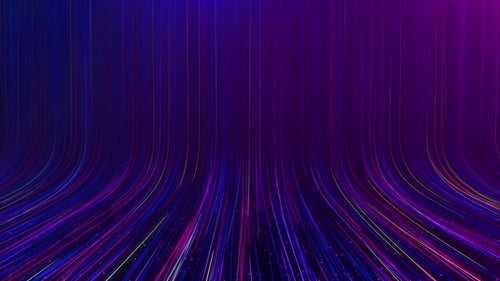 Dynamic Digital Lines Streaming Cyber Tunnel Motion Background