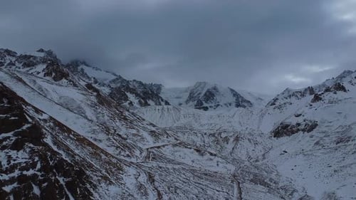 Rugged Mountain Terrain In Natural Landscape