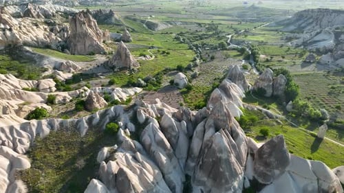 Awesome Aerial View of Goreme 4 K Turkey Cappadocia