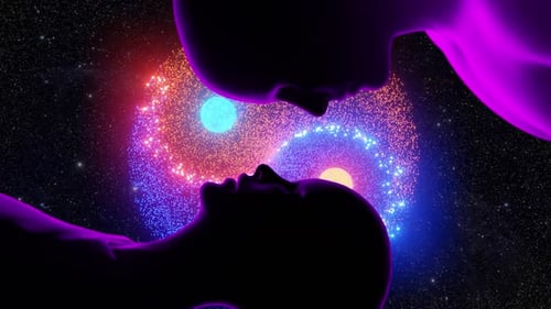Animation cérébrale montrant l'activité neuronale.