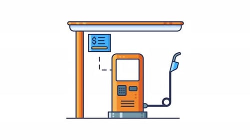 Pompe à carburant de station-service pour l'animation énergétique et de ravitaillement