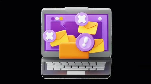 3D-Datei nicht gefunden Fehlermeldung Motion Graphic Animation