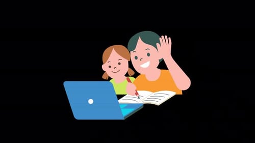Online Learning Animation 4K