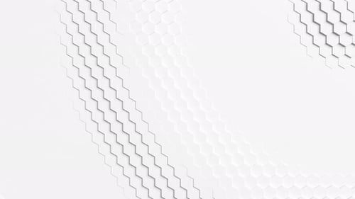 A white background with a wavy pattern. Looped animation