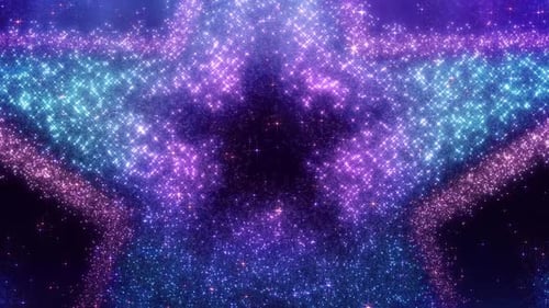 Stars glowing sparkling dust glittering dust particles