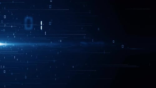 Futuristic Digital Technology Data Stream Animated Background