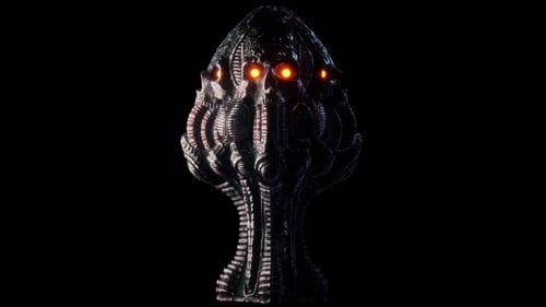 Biomechanical Skull VJ Loop