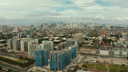 Manila the Capital of the Philippines Aerial View