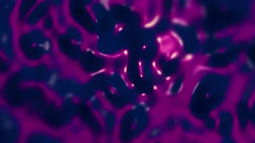 Glowing Fluid Abstract Organic Motion Background Loop