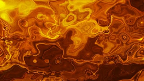 Abstract Golden Orange Liquid Swirl Background Animation