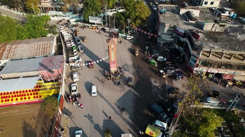 Lal Chowk muzaffarabd - Vue aérienne de Laal Chowk Muzaffarabad - Lal Chowk Srinagar