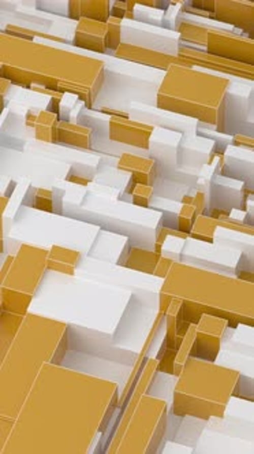 Animated 3D Geometric Loop Background