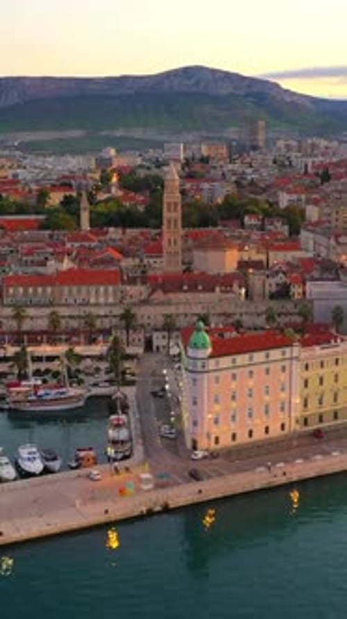 Vertical View Of Croatia Cityscape, Europe