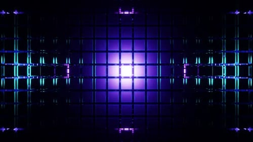 Purple And Blue Endless Animation For Preview Bacgrkound With Cube Vj Loop 4K