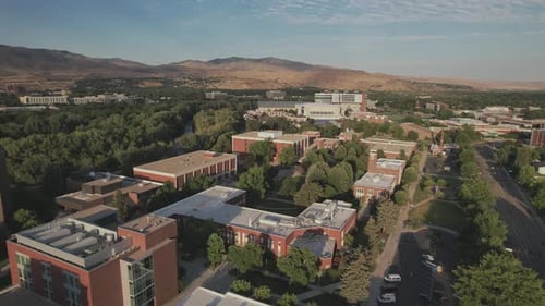 The Math and Science buildings of Boise State University in Idaho