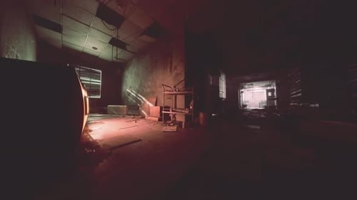 Hospital Ruins in an Abandoned Building