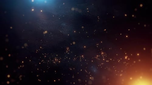 Cinematic Background Animation With Embers Loop
