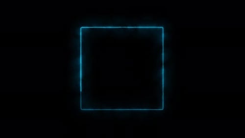 glowing square animation