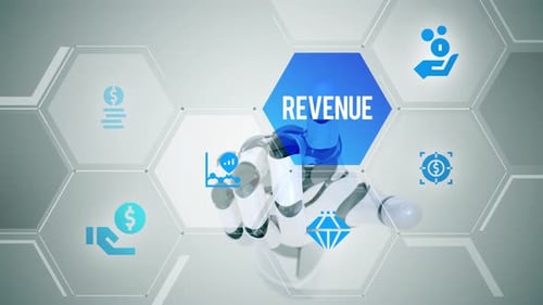 Revenue touch screen animation