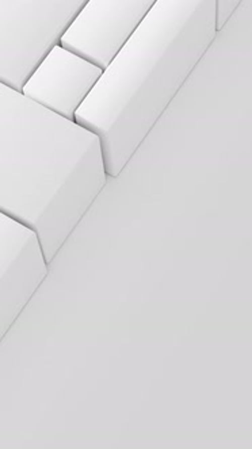 White Blocks Motion on a Background with a Place for Text 3d Render Animation Loopable Vertical