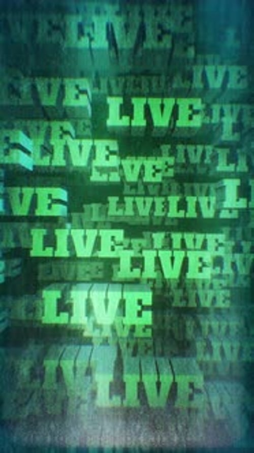 Vertical Grungy Animated 3D Live Text Pattern