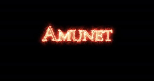Burning Fiery Text Title Effect Animation