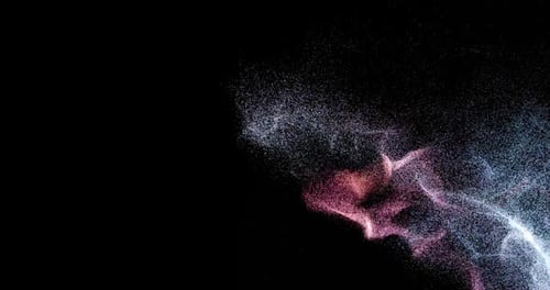 Dynamic Abstract Particle Swirl Motion Background