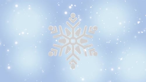 3D-Schneeflocken-Hintergrund Loop V13