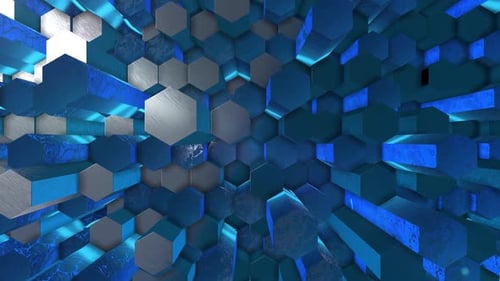 3D Hexagon Background Cinema 4d