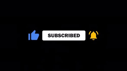 Belle animation du bouton d'abonnement YouTube v2