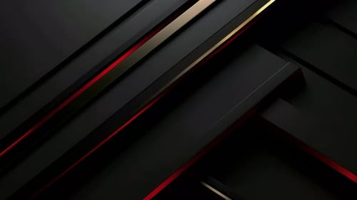 Modern Geometric Shifting Background with Red and Gold Accents