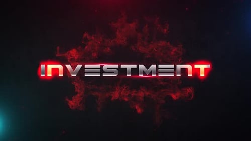 Investition 4K-Textanimation
