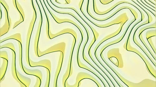 Abstract Flowing Contour Lines Animated Background Loop