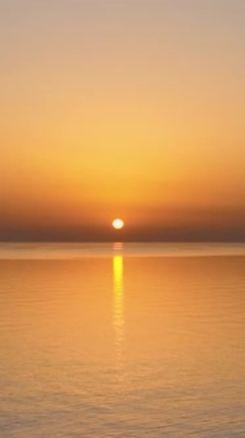 Vertical Video Sunset at Sea Turkey Alanya