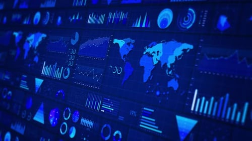 Business Charts Analysis Financial Report Concept Financial Figures Graphs Business Stock Market