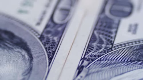 Stack of Crisp One Hundred Dollar Bills