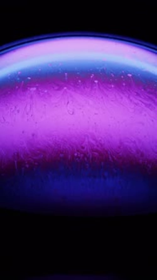 Abstract Iridescent Bubble with Vibrant Colors and Patterns