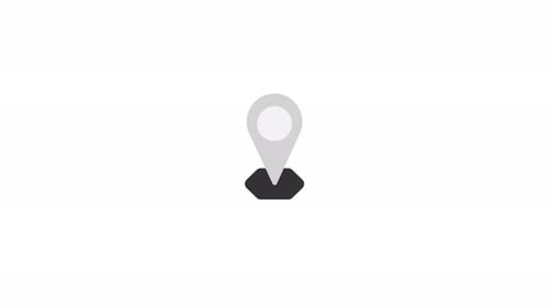 Minimalist Animated Location Pin Icon