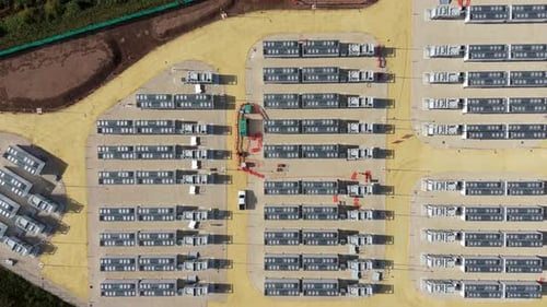 Aerial View of Bus Depot Layout