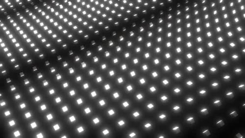 Dynamic glowing cubes in motion, creating a mesmerizing modern backdrop