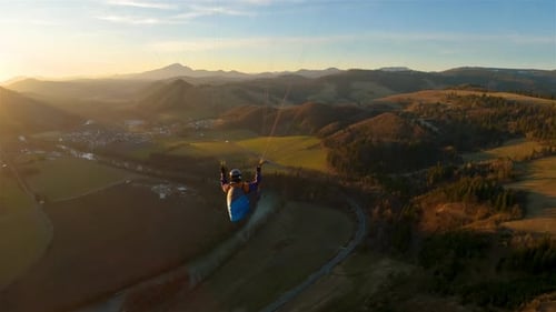 Paragliding Beauty of Free Flying